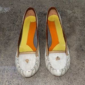 LEOPOLDO GIORDANO CALF HAIR LOAFERS